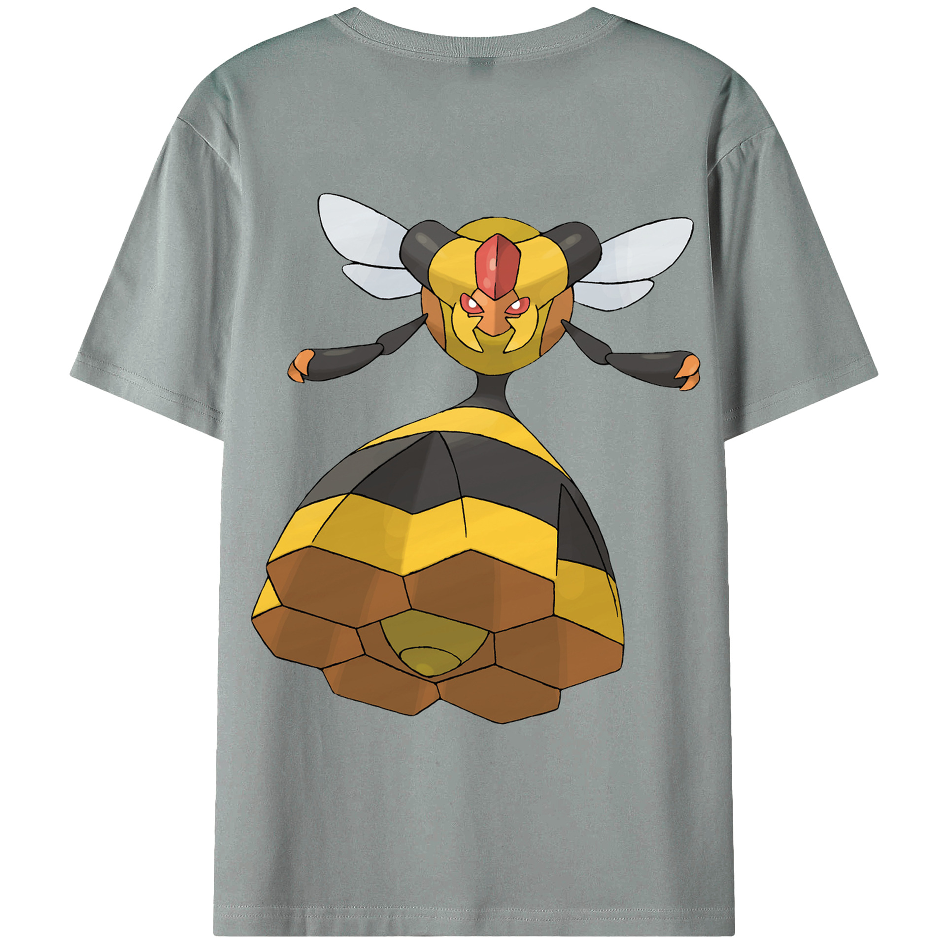 （画像用） ポケットモンスター Pokémon 綿100％ メンズ半袖Tシャツ（バックプリント） 通気性